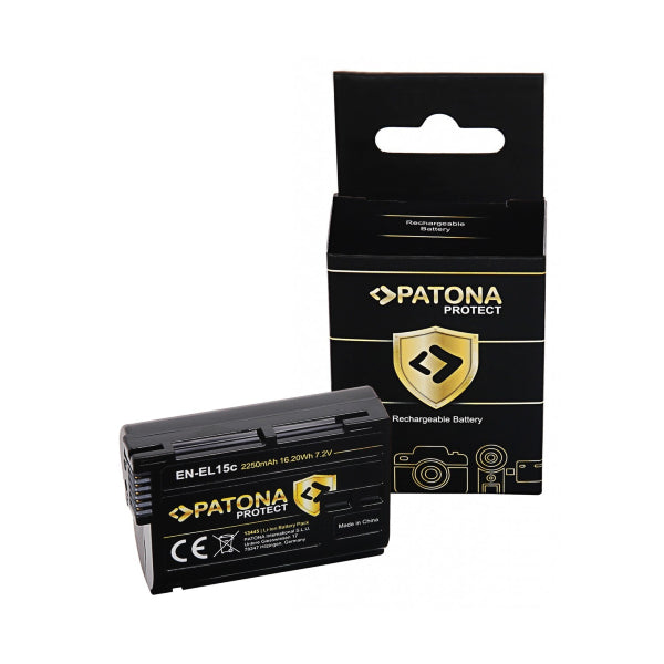 Patona Protect Batteria EN-EL15C Compatibile con Nikon Z5, Z6, Z6II, Z7, Z7II Patona Protect Batteria EN-EL15C Compatibile con Nikon Z5, Z6, Z6II, Z7, Z7II